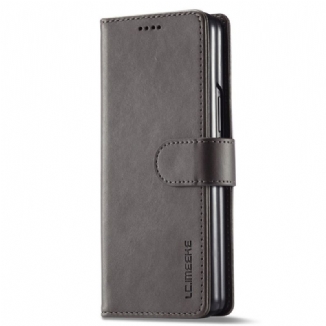 Capa Flip Para Samsung Galaxy Z Fold 3 5G Lc.imeeke Efeito Couro