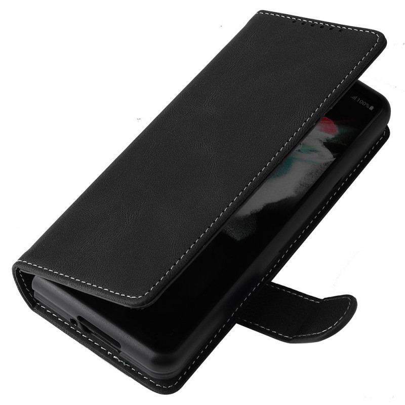 Capa Capa Flip Para Samsung Galaxy Z Fold 3 5G Vintage Destacável