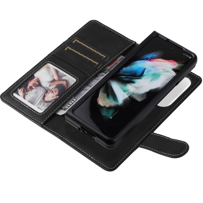 Capa Capa Flip Para Samsung Galaxy Z Fold 3 5G Vintage Destacável