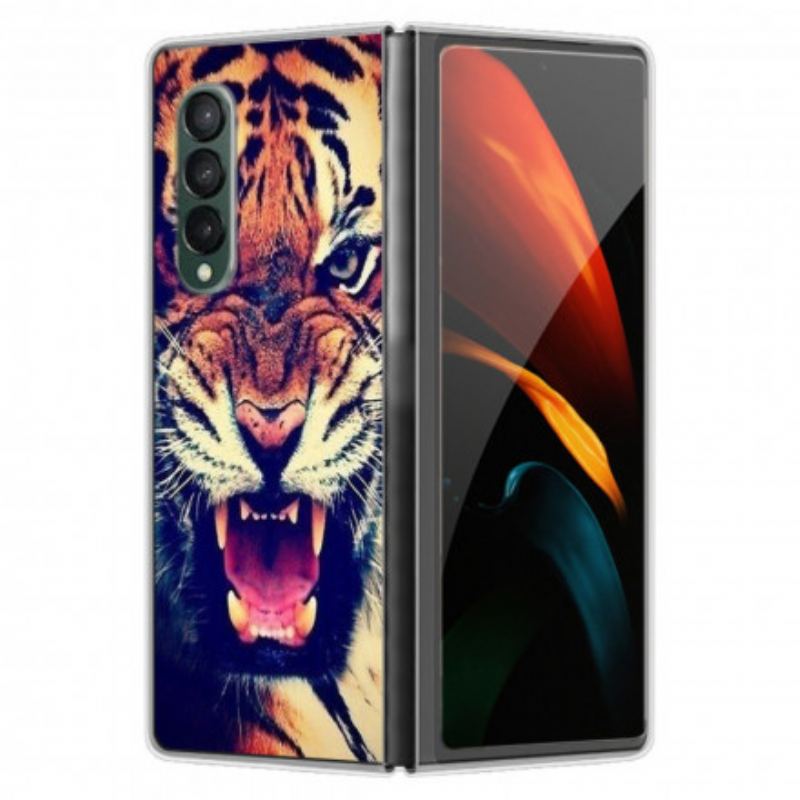 Capa Para Samsung Galaxy Z Fold 3 5G Cabeça Felina