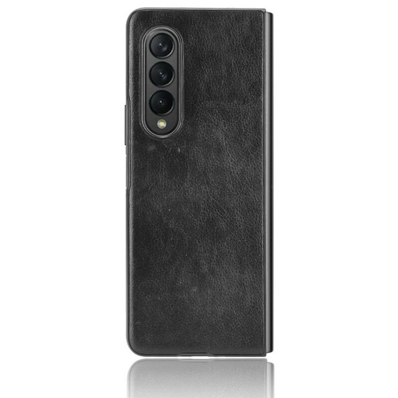 Capa Para Samsung Galaxy Z Fold 3 5G Efeito Couro Lichia