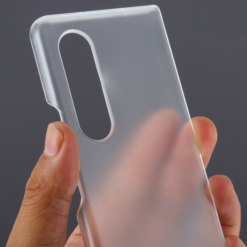 Capa Para Samsung Galaxy Z Fold 3 5G Plástico Transparente Fosco