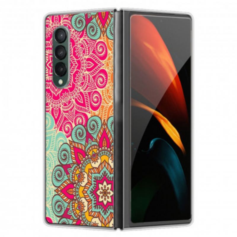 Capa Para Samsung Galaxy Z Fold 3 5G Tendência Mandala