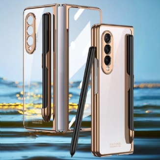 Capa Para Samsung Galaxy Z Fold 3 5G Transparente Com Gkk Stylus Holder