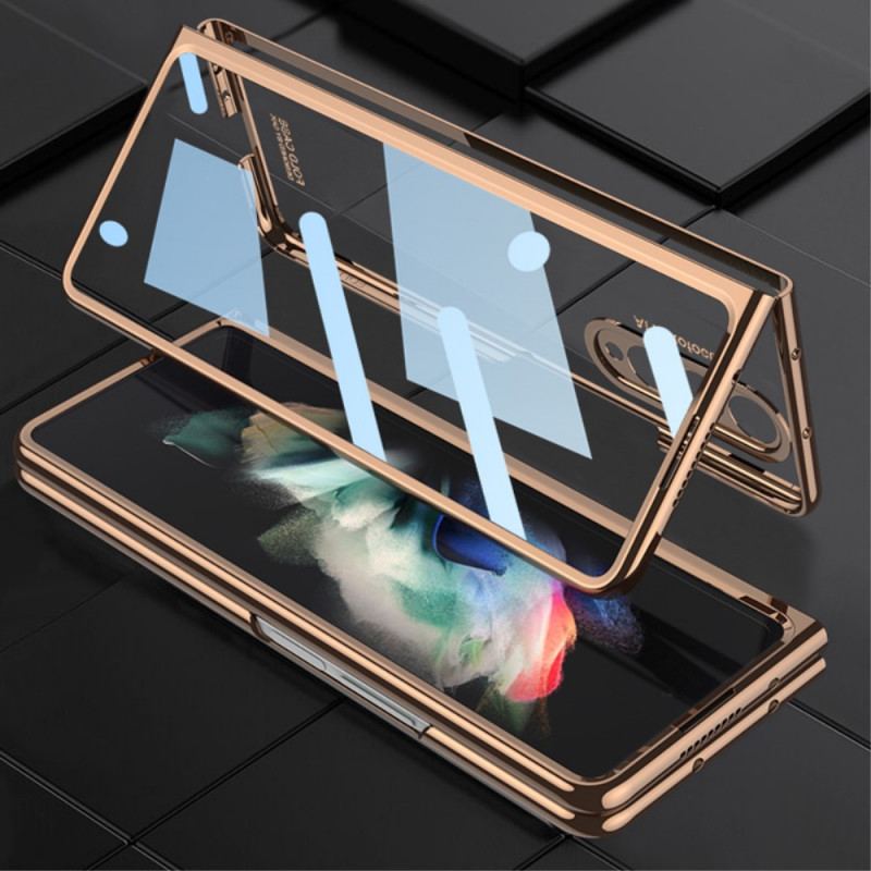 Capa Para Samsung Galaxy Z Fold 3 5G Transparente Com Gkk Stylus Holder