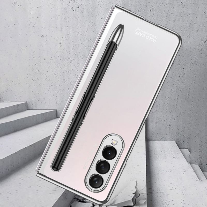 Capa Para Samsung Galaxy Z Fold 3 5G Transparente Com Gkk Stylus Holder