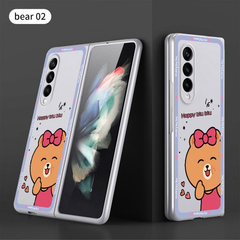 Capa Para Samsung Galaxy Z Fold 3 5G Ursinho Feminino