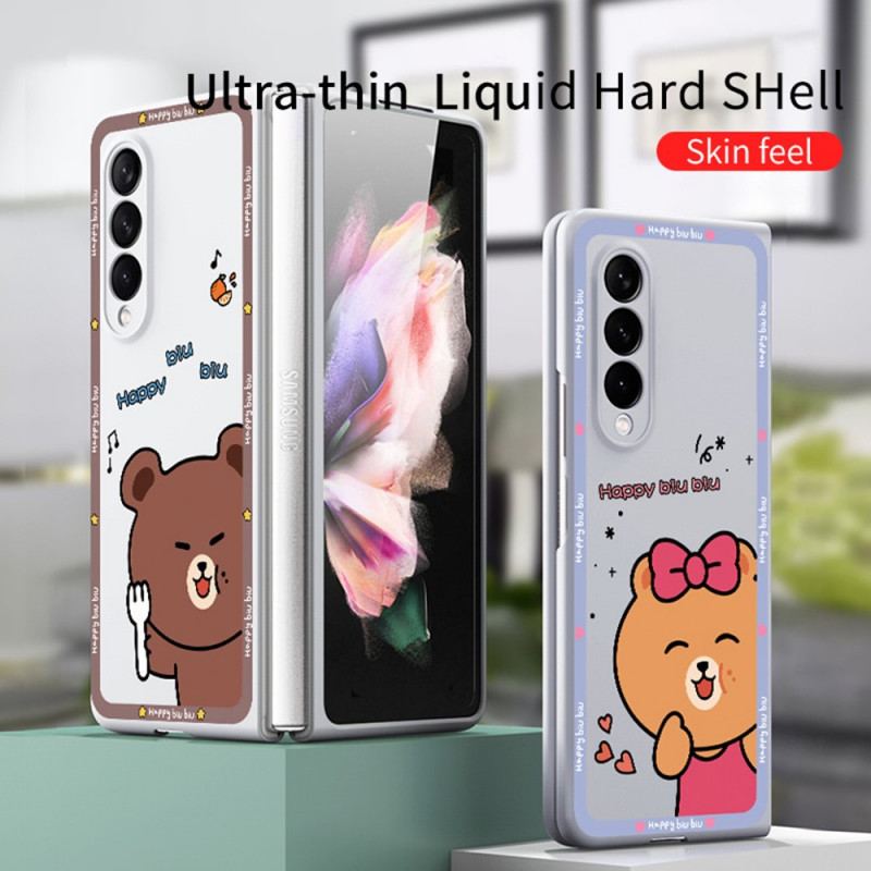 Capa Para Samsung Galaxy Z Fold 3 5G Ursinho Feminino