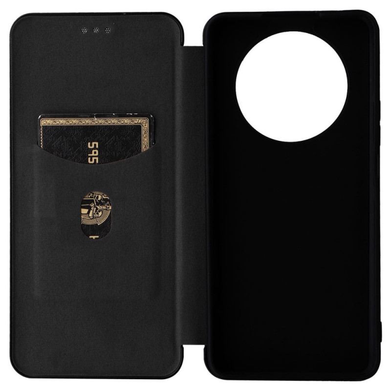 Capa De Celular Para Honor Magic 4 Lite 5G Flip Fibra De Carbono Colorida