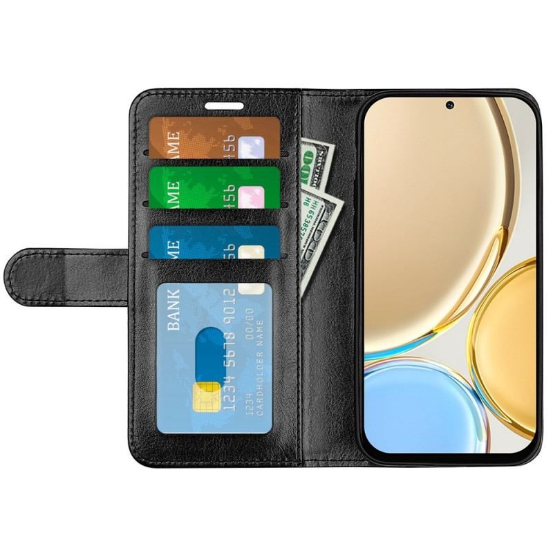 Capa De Couro Para Honor Magic 4 Lite 5G Couro Sintético Retrô