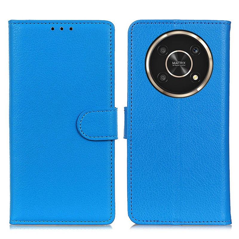 Capa Flip Para Honor Magic 4 Lite 5G Tradicionalmente Lichia