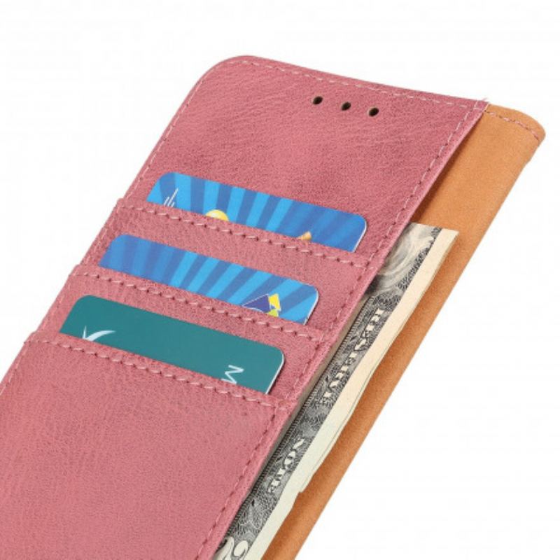 Capa Flip Para Xiaomi Mi 11i 5G Couro Sintético Retrô Khazneh