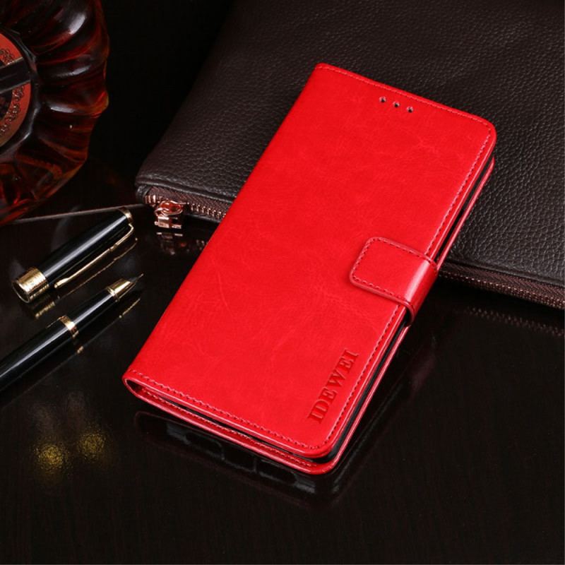 Capa Flip Para Xiaomi Mi 11i 5G Imitação De Couro Idewei