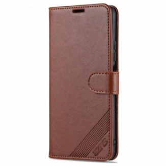 Capa Folio Para Xiaomi Mi 11i 5G Couro Sintético Azns
