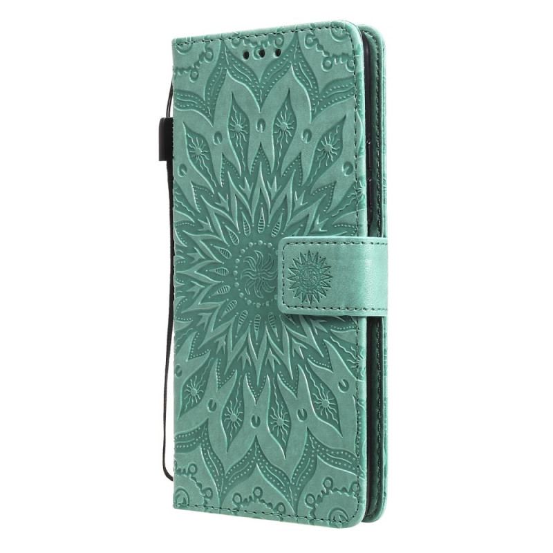 Capa Folio Para Xiaomi Mi 11i 5G Flor Do Sol