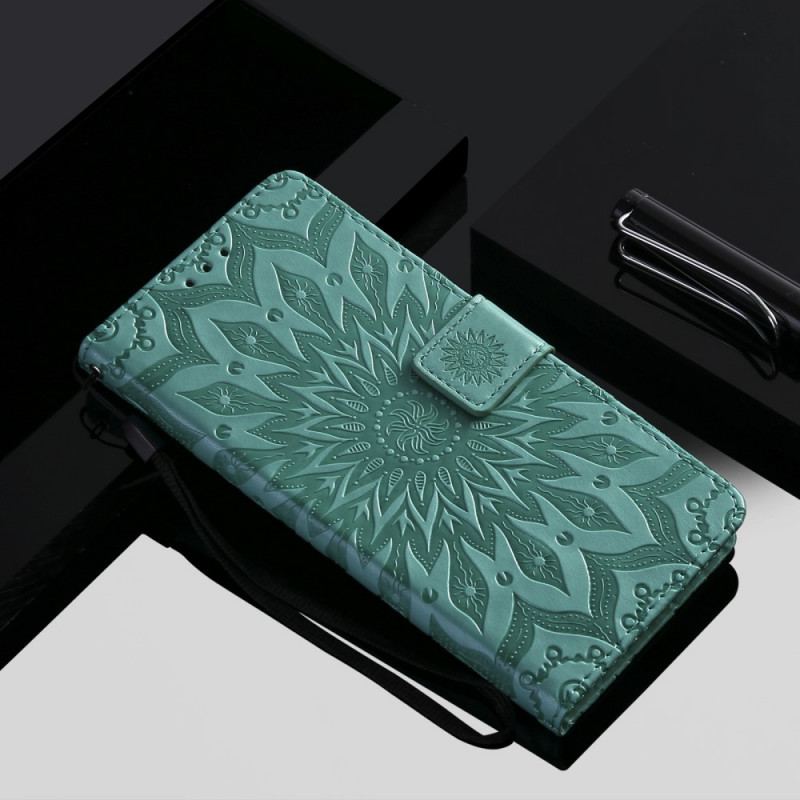 Capa Folio Para Xiaomi Mi 11i 5G Flor Do Sol