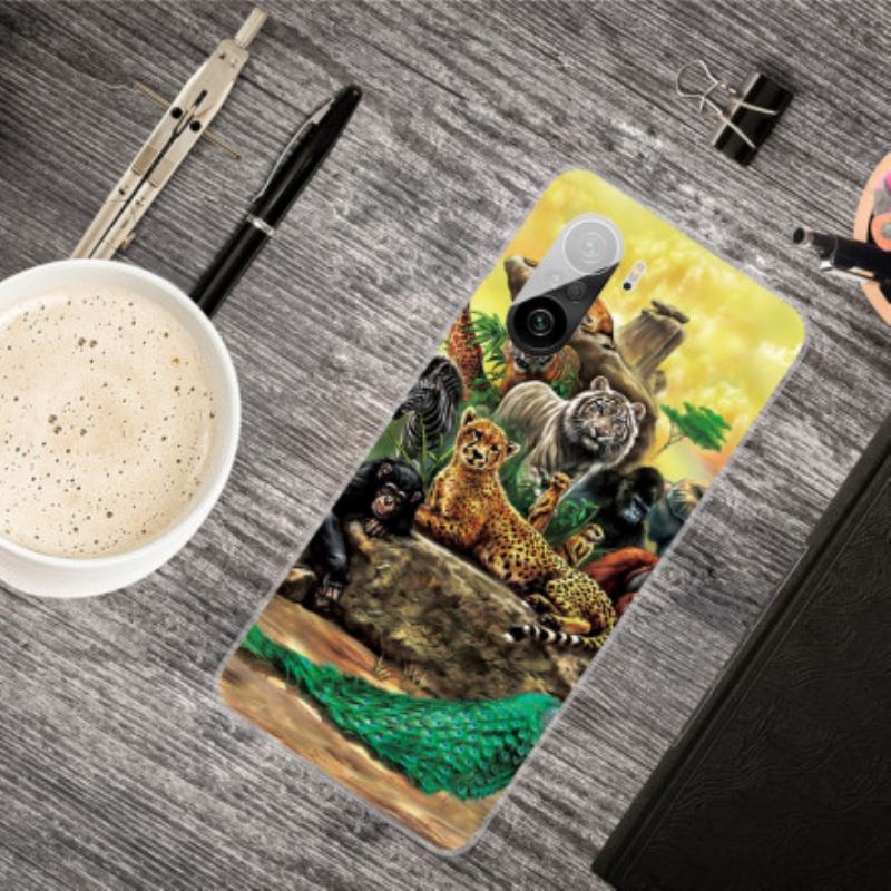Capa Para Xiaomi Mi 11i 5G Animais Do Safári