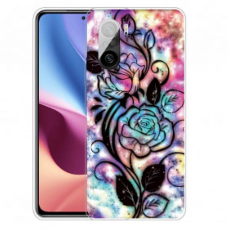 Capa Para Xiaomi Mi 11i 5G Flor Gráfica