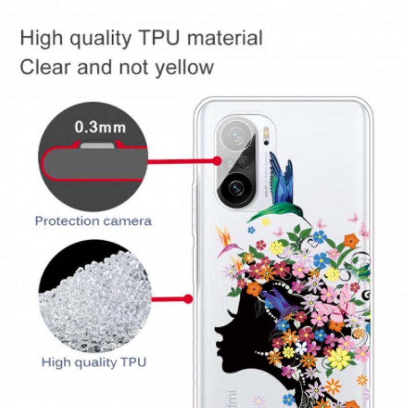Capa Para Xiaomi Mi 11i 5G Linda Cabeça De Flor