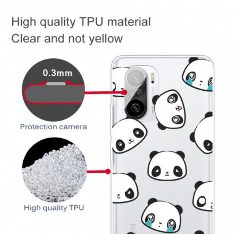 Capa Para Xiaomi Mi 11i 5G Pandas Sentimentais