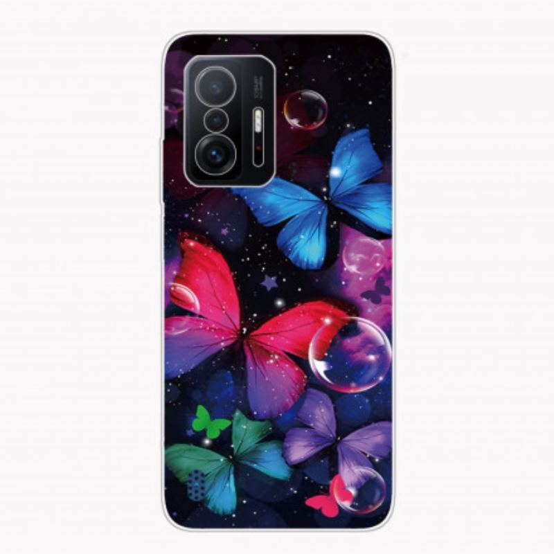 Capa De Celular Para Xiaomi 11T / 11T Pro Borboletas Selvagens