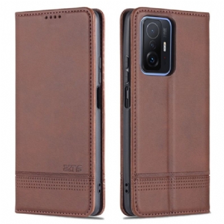 Capa De Celular Para Xiaomi 11T / 11T Pro Flip Couro Sintético Azns