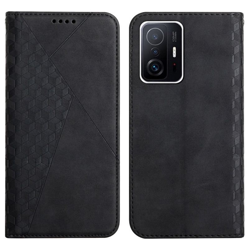 Capa De Celular Para Xiaomi 11T / 11T Pro Flip Efeito Geocouro