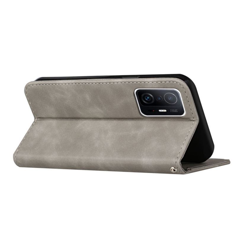 Capa De Celular Para Xiaomi 11T / 11T Pro Flip Estilo De Couro S-design