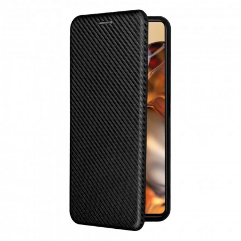 Capa De Celular Para Xiaomi 11T / 11T Pro Flip Fibra De Carbono Colorida
