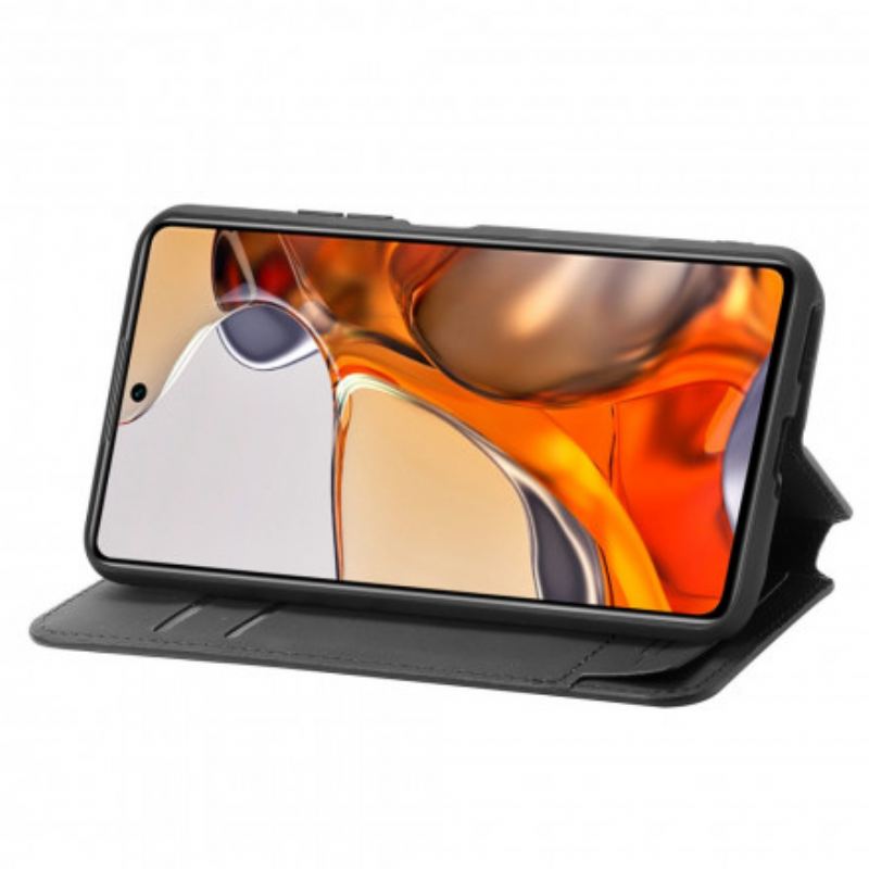 Capa De Celular Para Xiaomi 11T / 11T Pro Flip Rfid Artístico