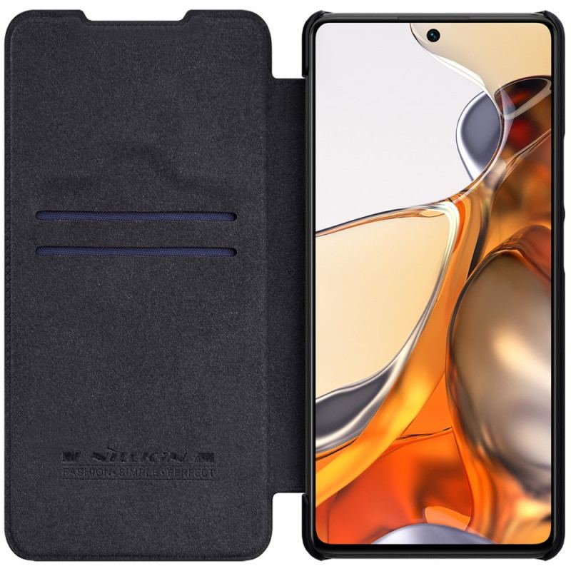 Capa De Celular Para Xiaomi 11T / 11T Pro Flip Série Nillkin Qin