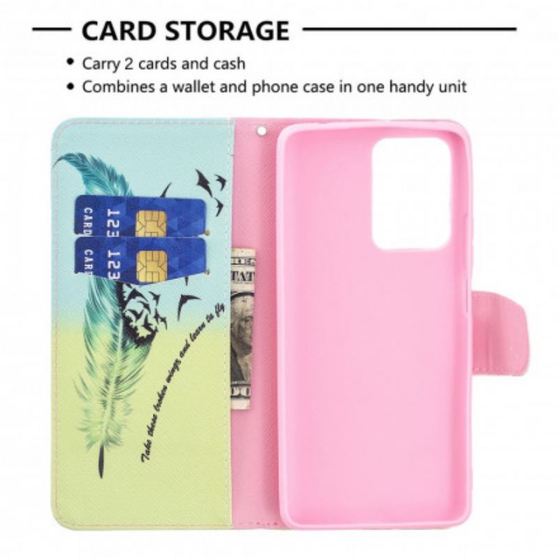 Capa De Couro Para Xiaomi 11T / 11T Pro Aprender A Voar