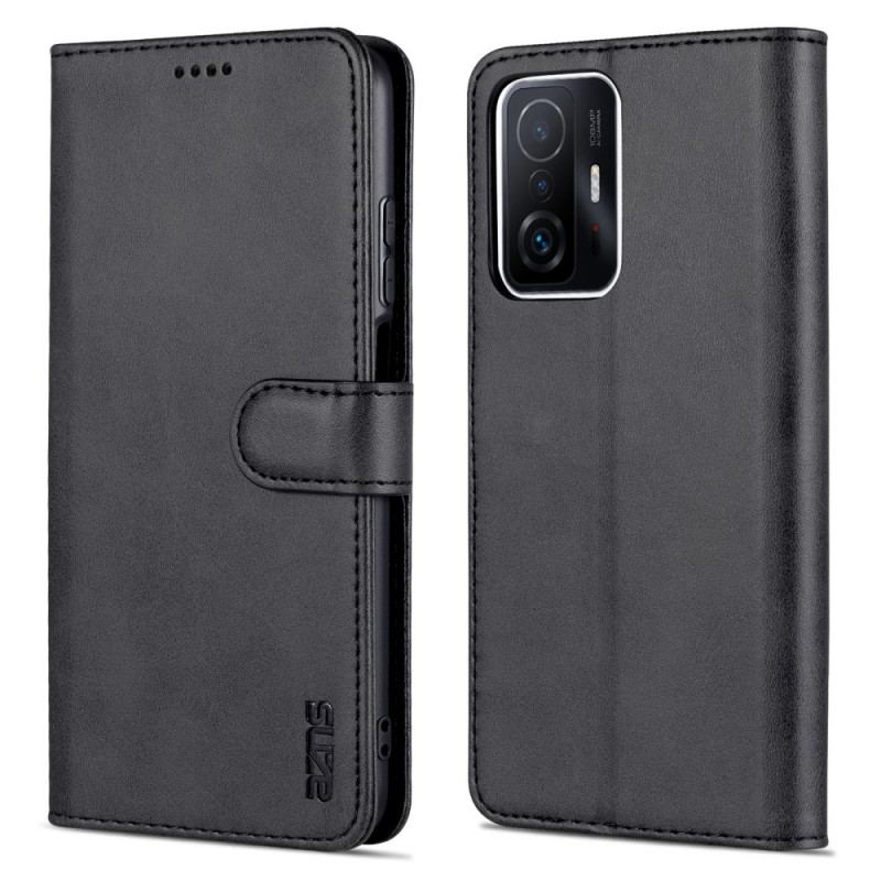 Capa De Couro Para Xiaomi 11T / 11T Pro Couro Sintético Azns