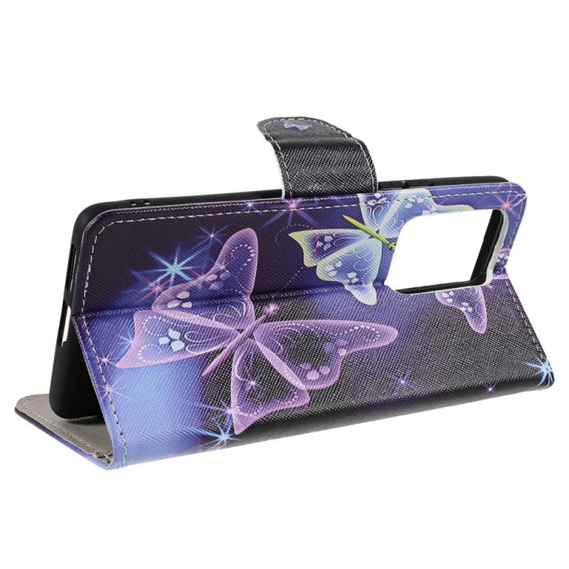 Capa Flip Para Xiaomi 11T / 11T Pro Borboletas Modernas