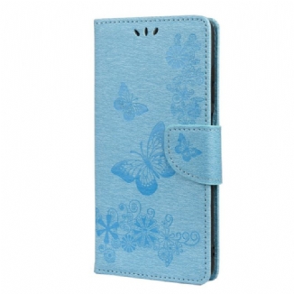 Capa Flip Para Xiaomi 11T / 11T Pro De Cordão Borboletas Esplêndidas