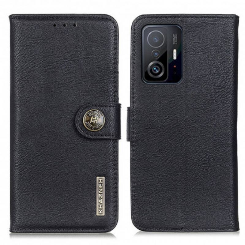 Capa Flip Para Xiaomi 11T / 11T Pro Imitação De Couro Khazneh