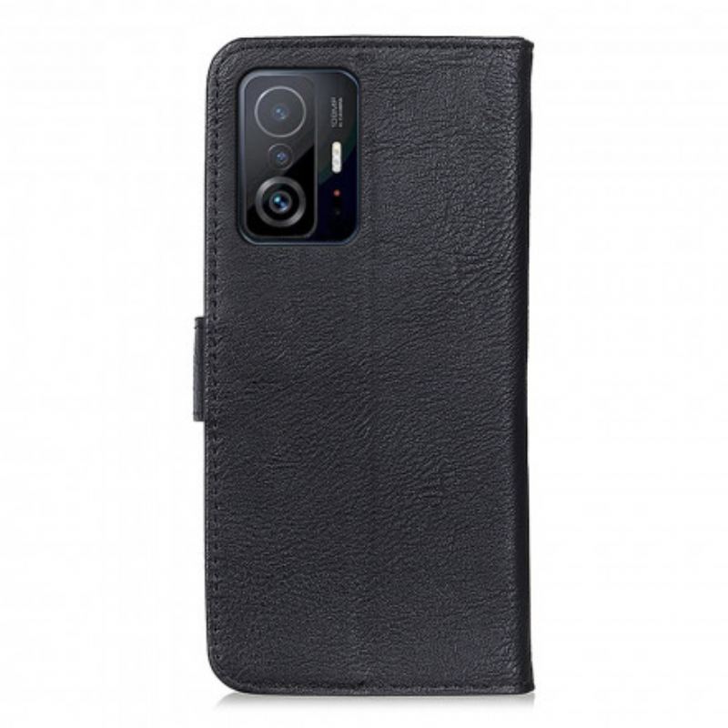 Capa Flip Para Xiaomi 11T / 11T Pro Imitação De Couro Khazneh