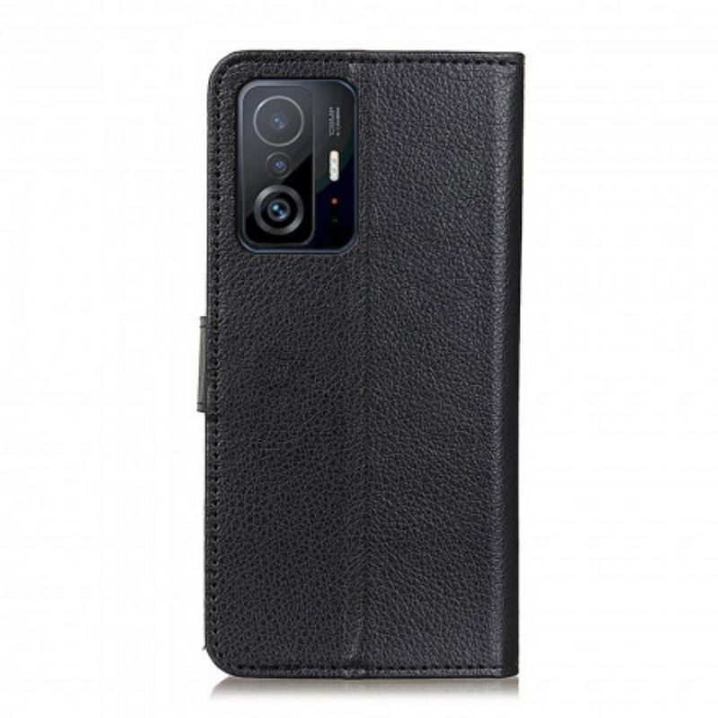 Capa Folio Para Xiaomi 11T / 11T Pro Couro Falso Tradicional