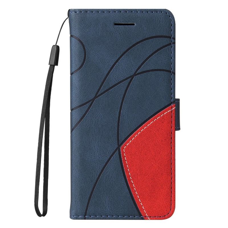 Capa Folio Para Xiaomi 11T / 11T Pro Couro Sintético De Assinatura De Dois Tons