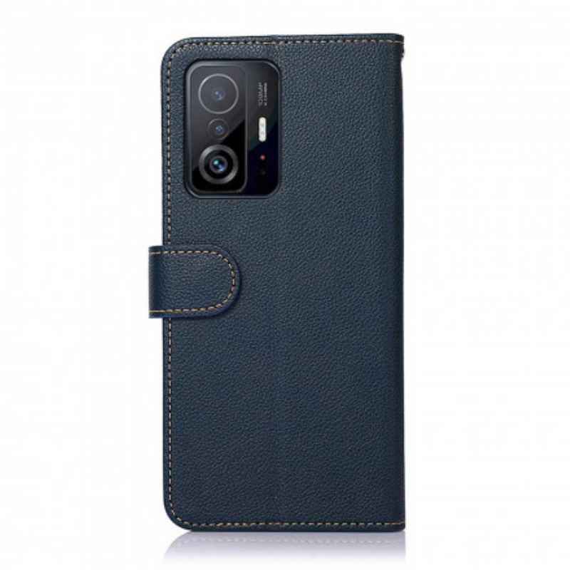 Capa Folio Para Xiaomi 11T / 11T Pro Estilo Lichia Rfid Khazneh
