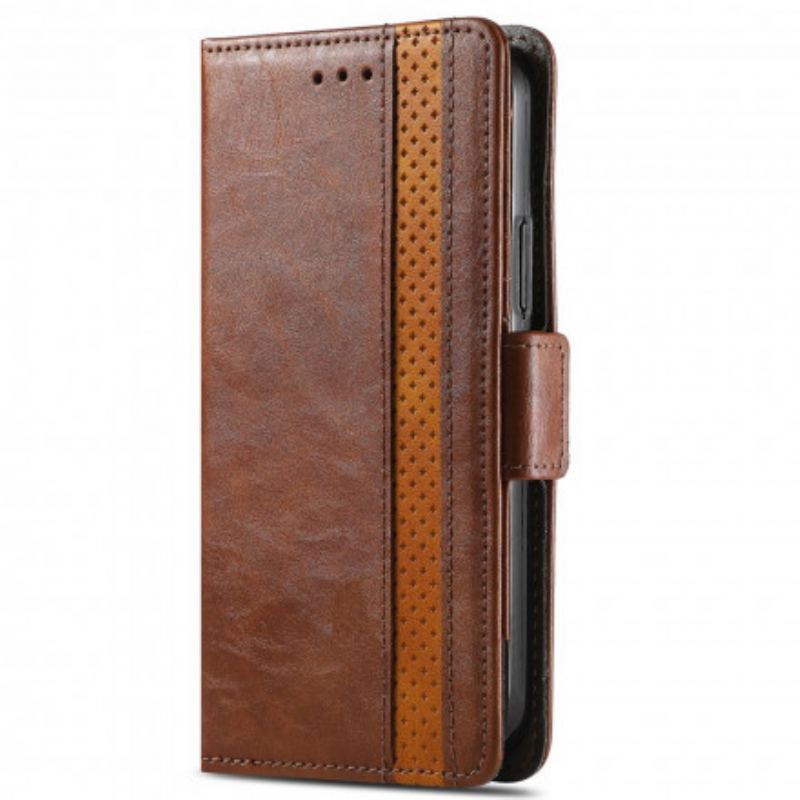 Capa Folio Para Xiaomi 11T / 11T Pro Fecho Duplo Bicolor
