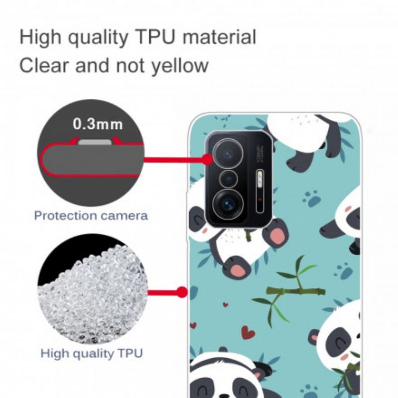 Capa Para Xiaomi 11T / 11T Pro Bando De Pandas