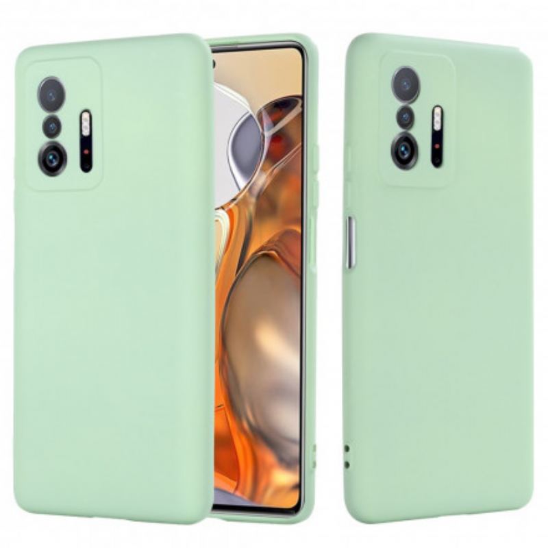 Capa Para Xiaomi 11T / 11T Pro Silicone Líquido Com Cordão