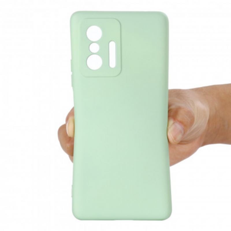 Capa Para Xiaomi 11T / 11T Pro Silicone Líquido Com Cordão