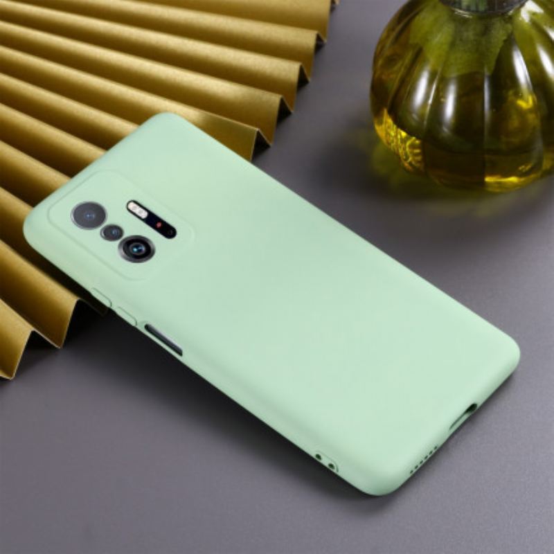 Capa Para Xiaomi 11T / 11T Pro Silicone Líquido Com Cordão