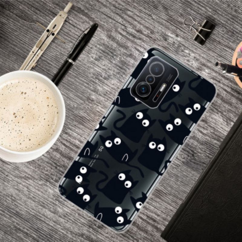 Capa Para Xiaomi 11T / 11T Pro Vários Gatos Pretos