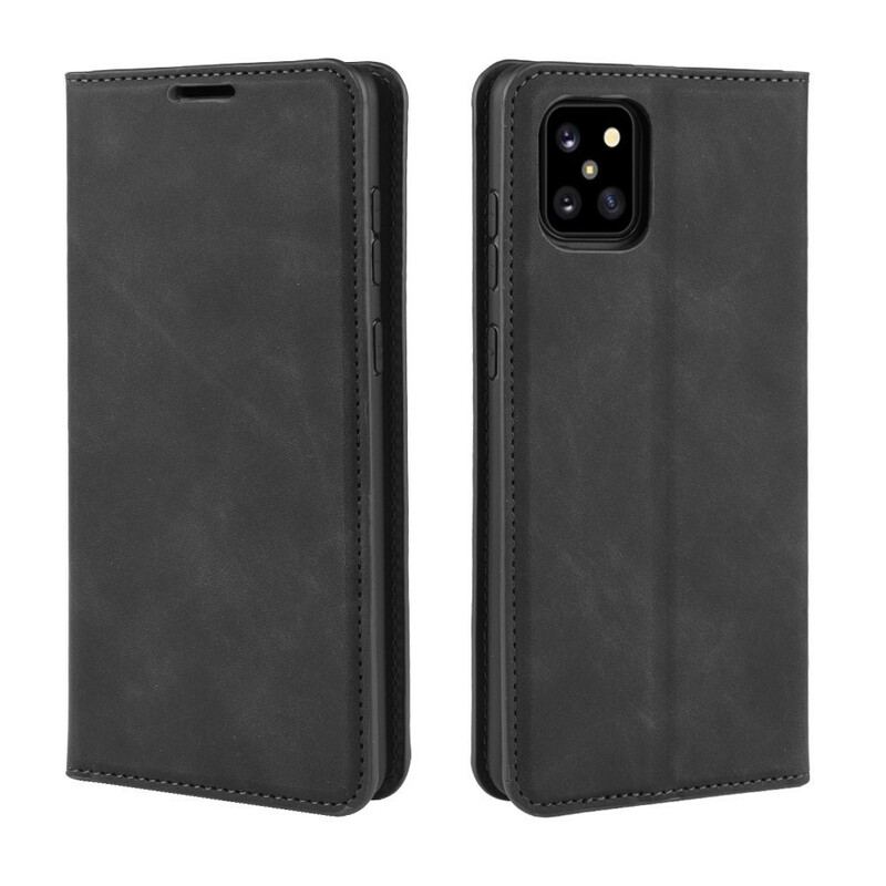 Capa De Celular Para Samsung Galaxy Note 10 Lite Flip Efeito Couro Chique