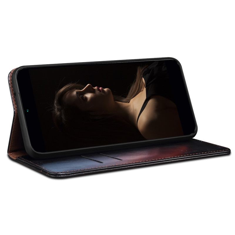 Capa De Celular Para Realme C35 Flip Couro Sintético Encerado