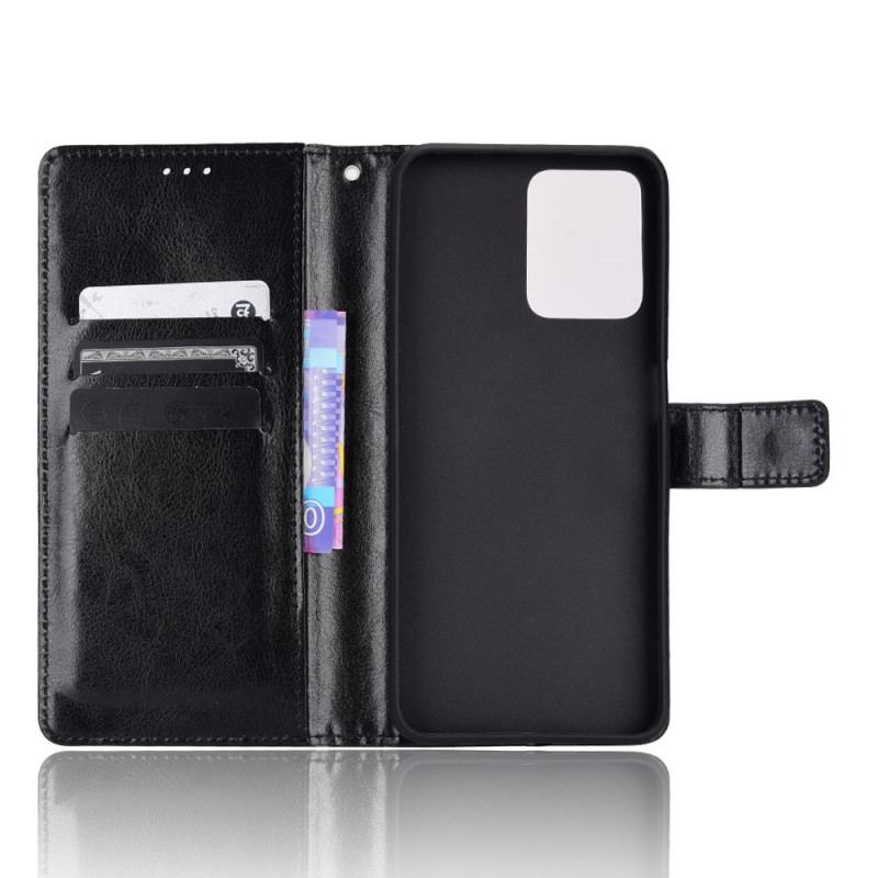 Capa De Couro Para Realme C35 Clássico Chamativo