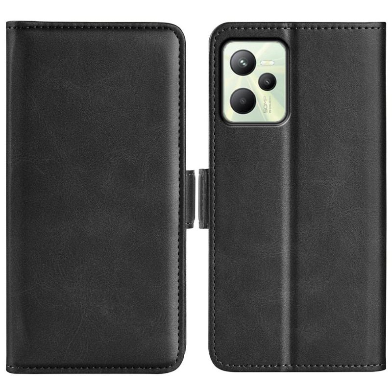 Capa Em Pele Para Realme C35 Silicone Flexível Saltitante